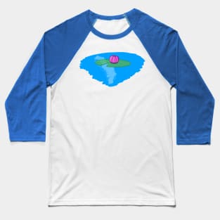 Water Lily Baseball T-Shirt